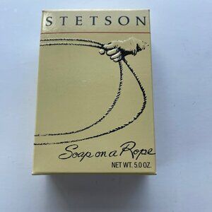 Vintage Stetson‎ Soap On A Rope 5 Oz NEW Original Box Bath Accessory